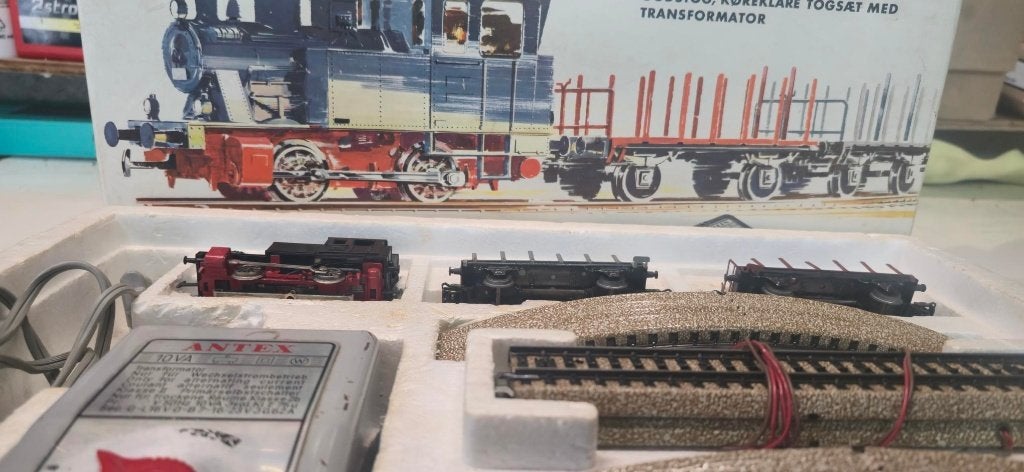 Vintage Märklin Treinset met Locomotief, Wagons en Rails, Hobby en Vrije tijd, Ophalen, Wisselstroom, Analoog, Märklin