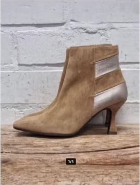 Red Rag - Mooie leren laarzen maat 40 - RedRag - Nieuw €179, Kleding | Dames, Beige, Lage of Enkellaarzen, Nieuw, Ophalen of Verzenden