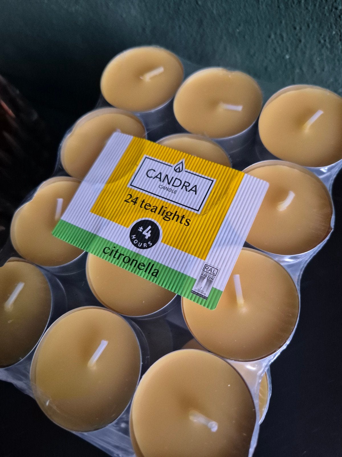 Candra Citronella Waxinelichtjes - 120 stuks, Ophalen