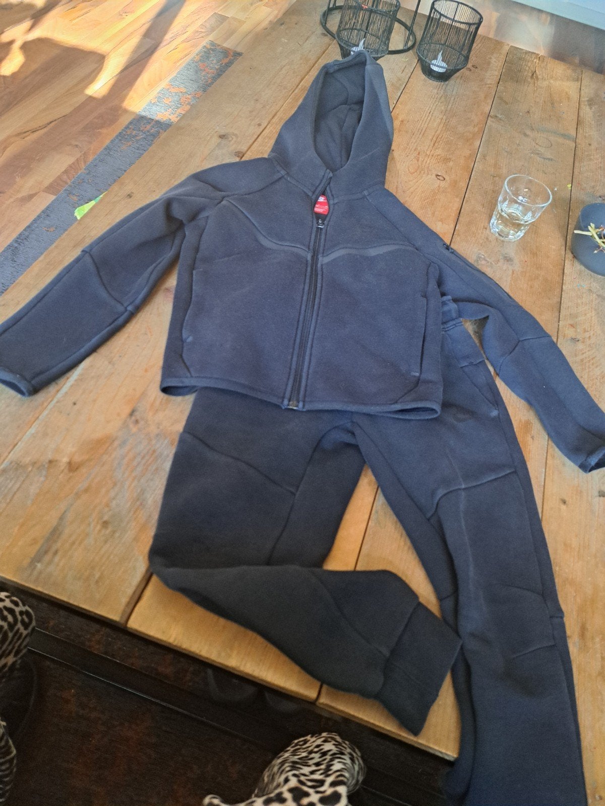 Nike Tech Fleece trainingspak maat 128-137 cm (S), Ophalen of Verzenden, Gebruikt, Maat 128