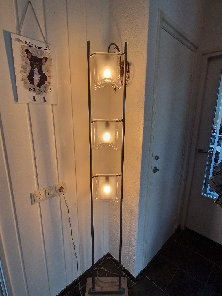 Staande lamp, Ophalen, Gebruikt, Glas, 150 tot 200 cm