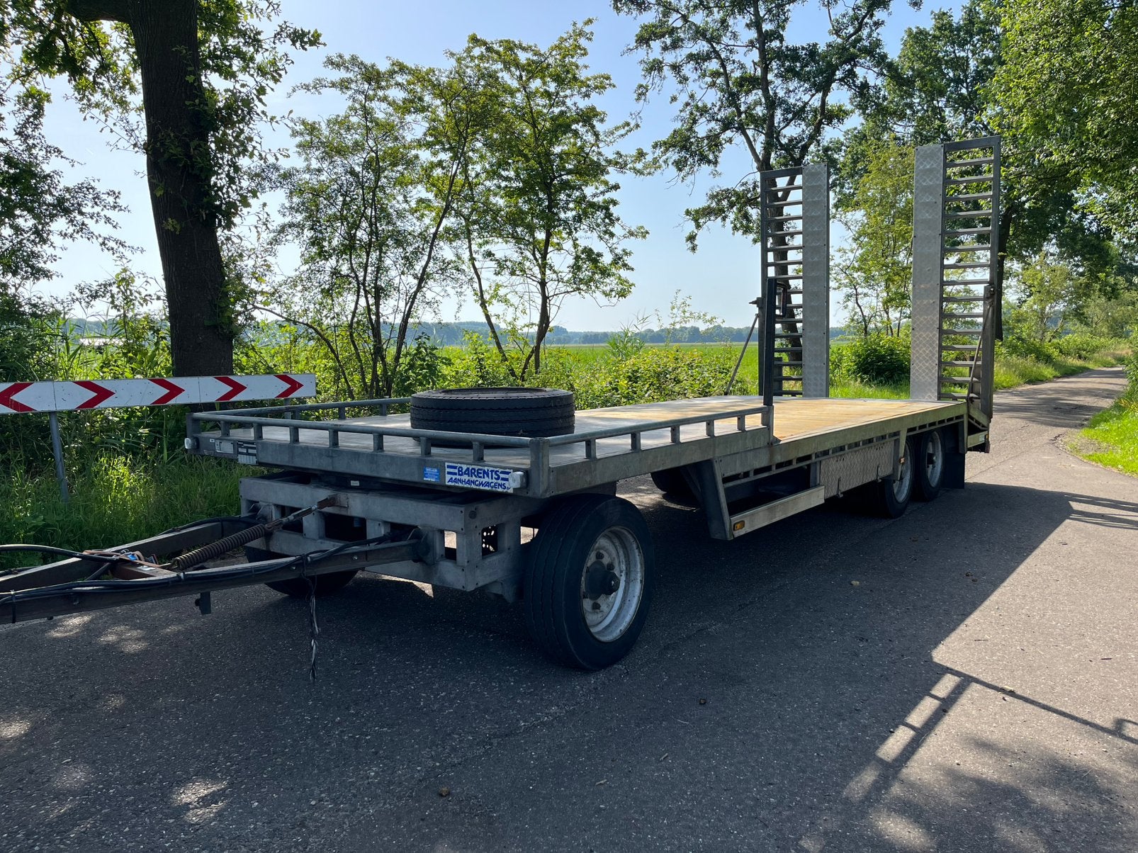 Barents BL-3DS 6500 aanhanger dieplader oprijwagen, Auto diversen, Aanhangers en Bagagewagens, Ophalen, Gebruikt