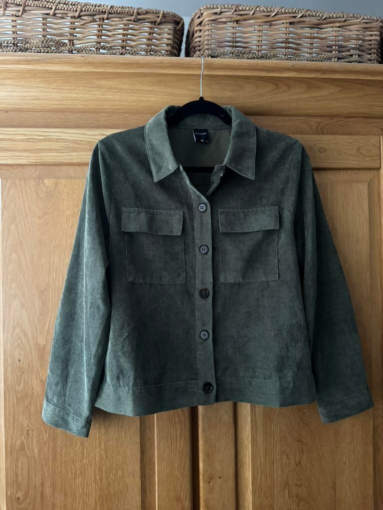 Dames jasje corduroy groen | maat M, Kleding | Dames, Ophalen of Verzenden, Zo goed als nieuw, Maat 38/40 (M), Groen