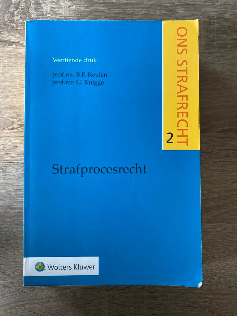 Ons strafrecht 2 - Strafprocesrecht 14e druk, Ophalen of Verzenden, Gamma, Zo goed als nieuw, WO