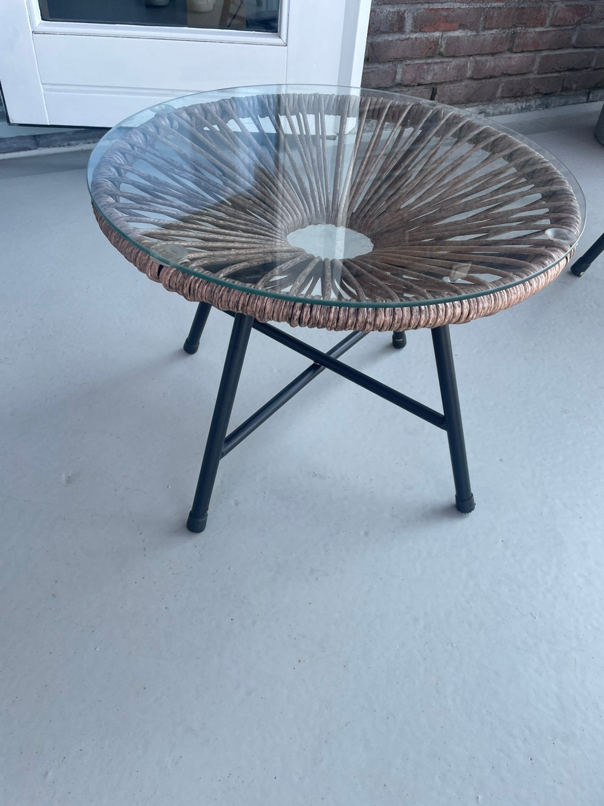 Bijzettafeltje, Tuin en Terras, Tuinmeubel-accessoires, Ophalen of Verzenden, Zo goed als nieuw