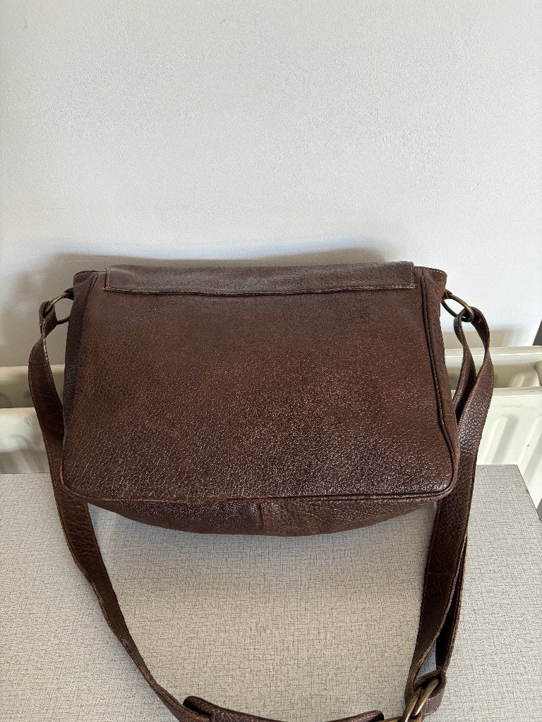 leren schoudertas Rebel ( laptoptas), Overige merken, Bruin, Nieuw, Ophalen of Verzenden