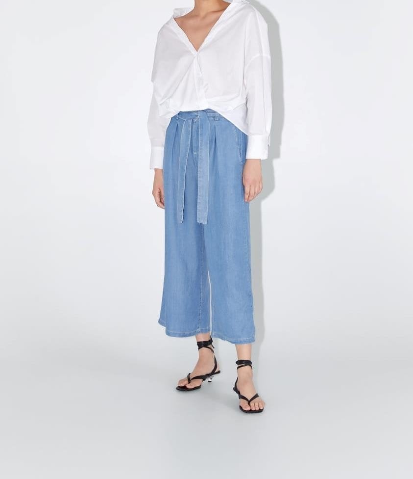 Paperbag culotte (Zara), Blauw, Zara, Ophalen of Verzenden, Maat 34 (XS) of kleiner