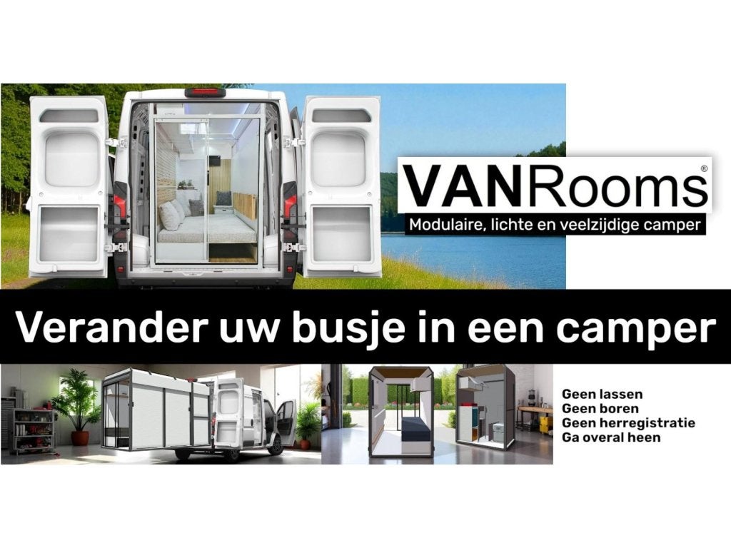 VANRooms, Caravans en Kamperen, Campers, Bedrijf, Buscamper of Camperbus, Overige merken, Overige merken