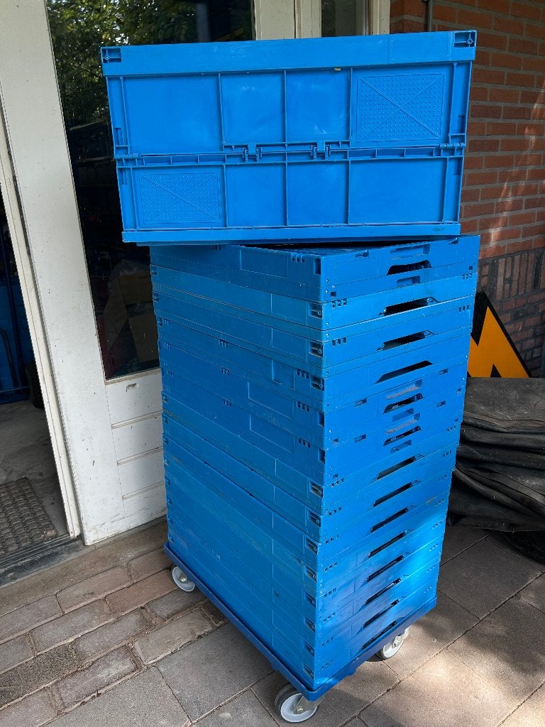 Vouwkratten stapelkrat inklapbaar krat bak, per stuk, Ophalen, Gebruikt, 40 tot 60 cm, Opvouwbaar