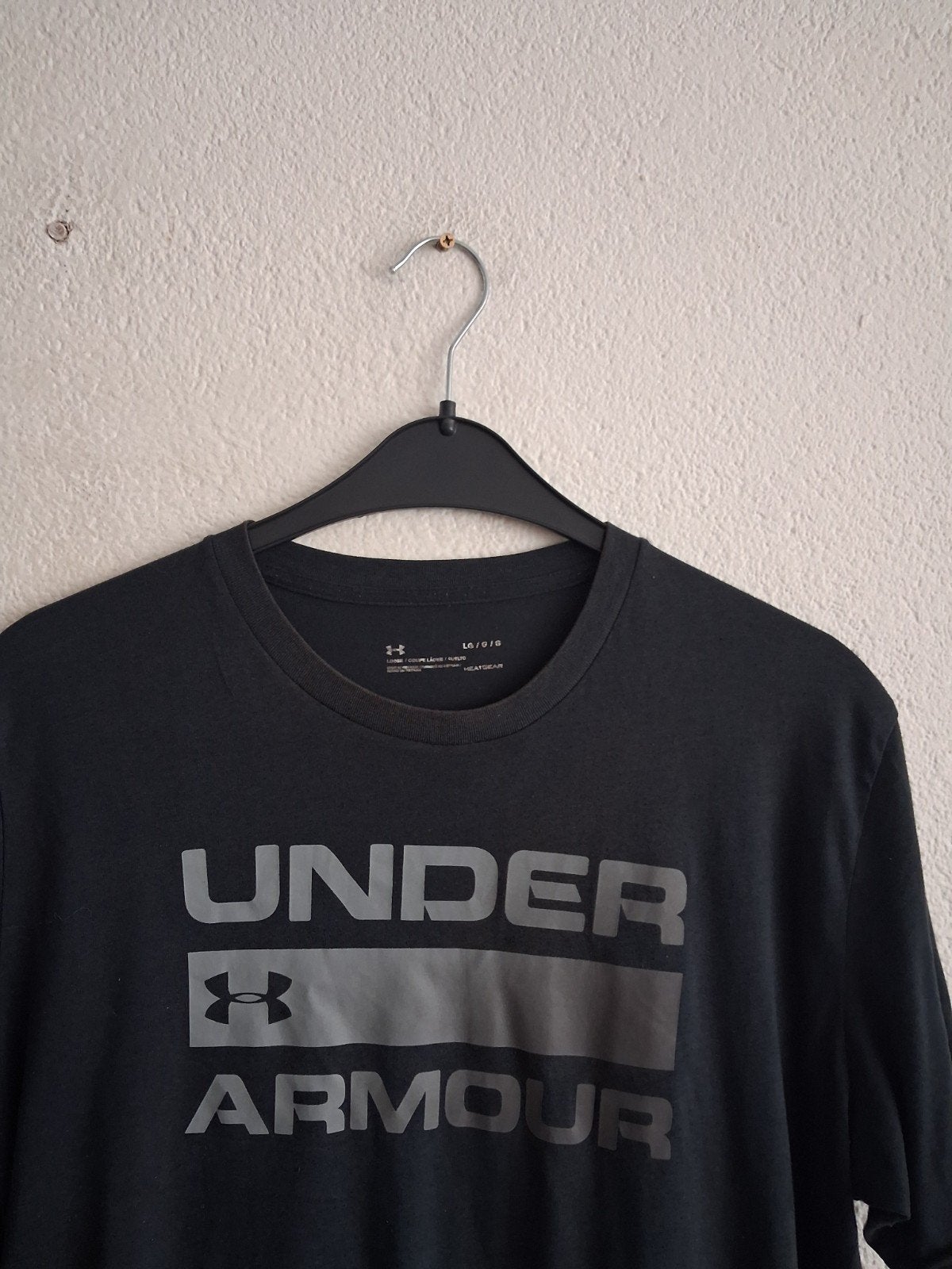 Under Armour T-shirt Zwart Maat L, Maat 52/54 (L), Zwart, Under Armour, Ophalen of Verzenden