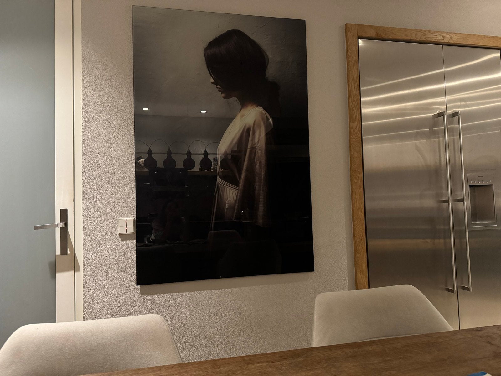 Fotoschilderij op glasplaat - Melchior Interieur (98x148 cm), Ophalen, 125 cm of meer, 75 – 100, Print