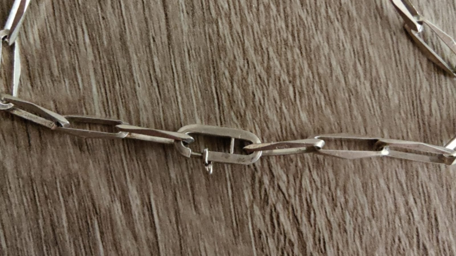 Zilveren schakelarmband, Ophalen of Verzenden, Gebruikt, Zilver, Zilver