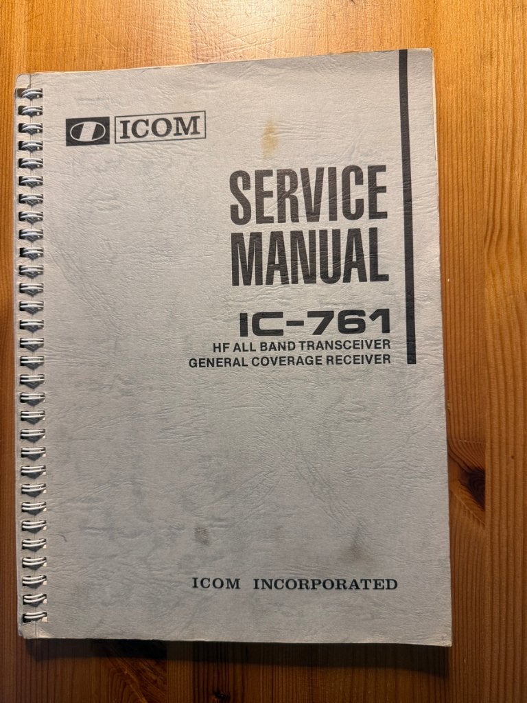 Icom 761 servicedoc, Telecommunicatie, Ophalen of Verzenden, Gebruikt, Zender en Ontvanger