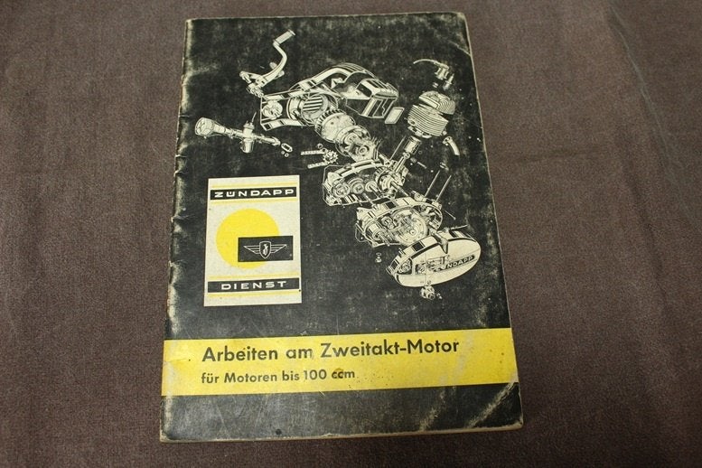 Zündapp arbeiten am zweitakt motor bis 100cc 1965 KS50 KS100, Ophalen of Verzenden, Overige merken