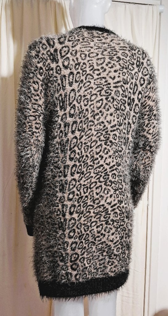 GEISHA💎 pluizige dieren print vest mt L, Geisha, Maat 42/44 (L), Zo goed als nieuw, Meerkleurig