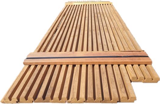 2.14 m2 dubbel rhombus - hardhout - nr: HP319, Tuin en Terras, Palen, Balken en Planken, Ophalen, Planken, Nieuw, Hardhout