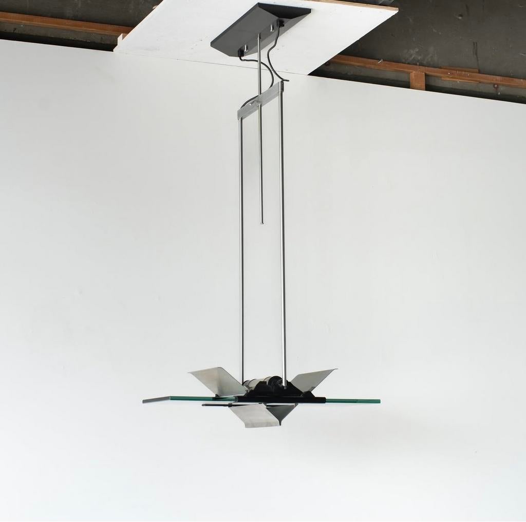 Designlamp Lamperti Dihedron - Richtbaar Licht, Huis en Inrichting, Lampen | Hanglampen, Ophalen, Gebruikt, Glas, 75 cm of meer