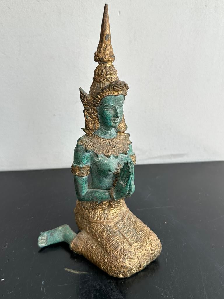 Aziatisch brons beeld Tempelwachter Thais  20 cm, Ophalen of Verzenden
