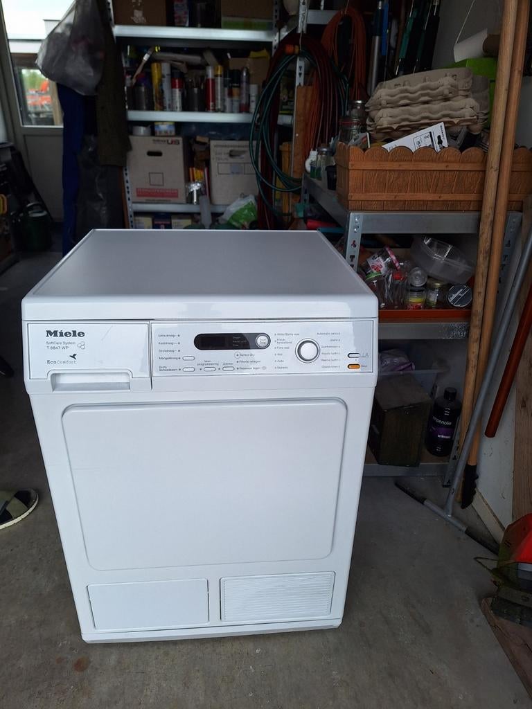 Miele T 8847 WP warmtepompdroger, Ophalen, 6 tot 8 kg, Gebruikt, 85 tot 90 cm