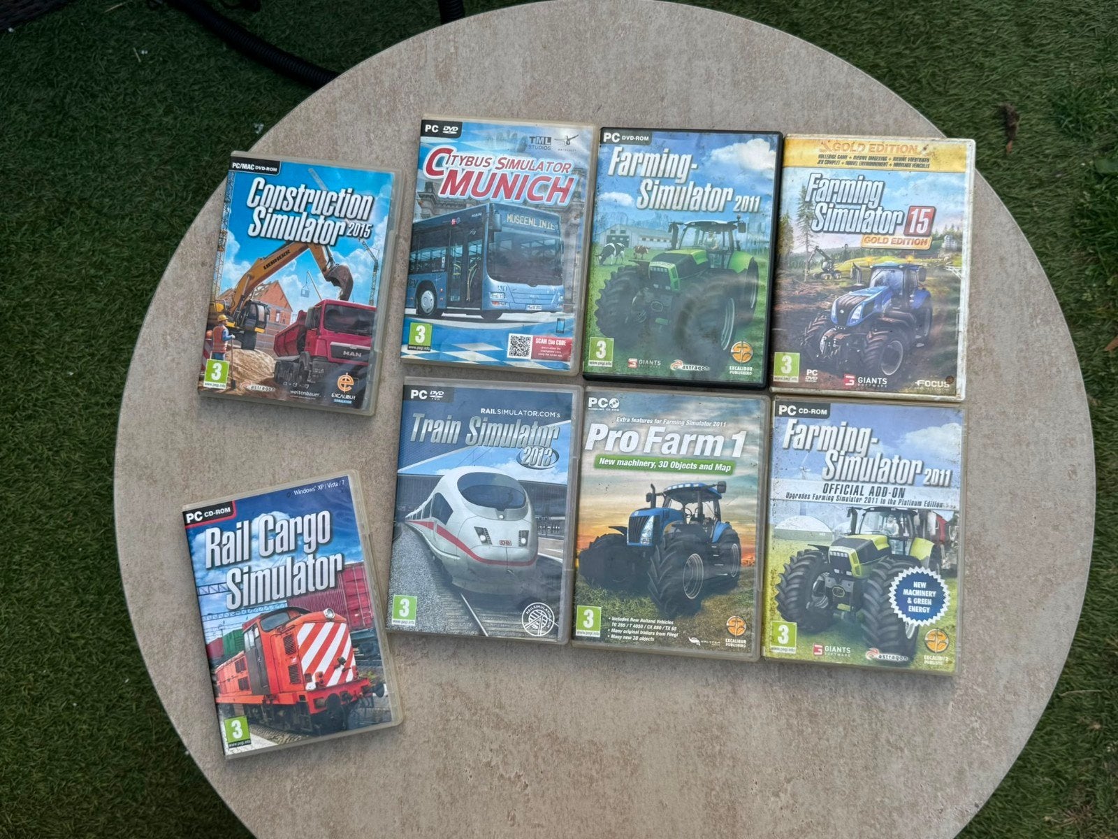 PC Simulator Games Bundel (8 stuks), Spelcomputers en Games, Games | Pc, Gebruikt, Simulatie, 1 speler, Vanaf 3 jaar, Ophalen of Verzenden