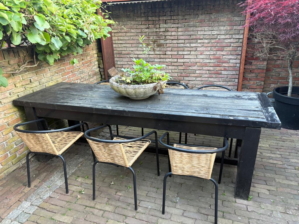 6 tuinstoelen, Ophalen, Zo goed als nieuw, Kunststof, Stapelbaar