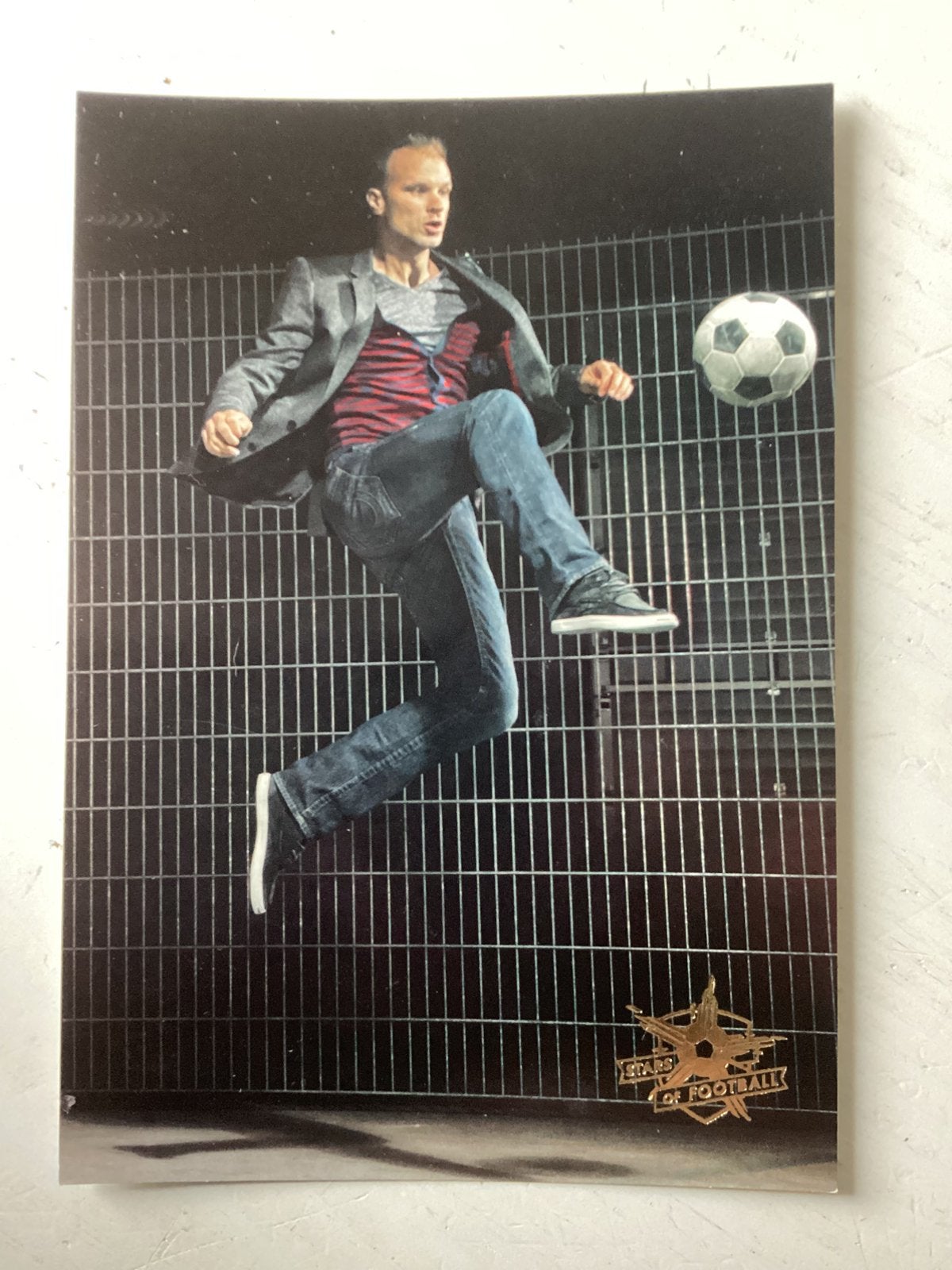 Kaart Stars of Football Dennis Bergkamp (C1000), Verzenden, Zo goed als nieuw, Spelerskaart