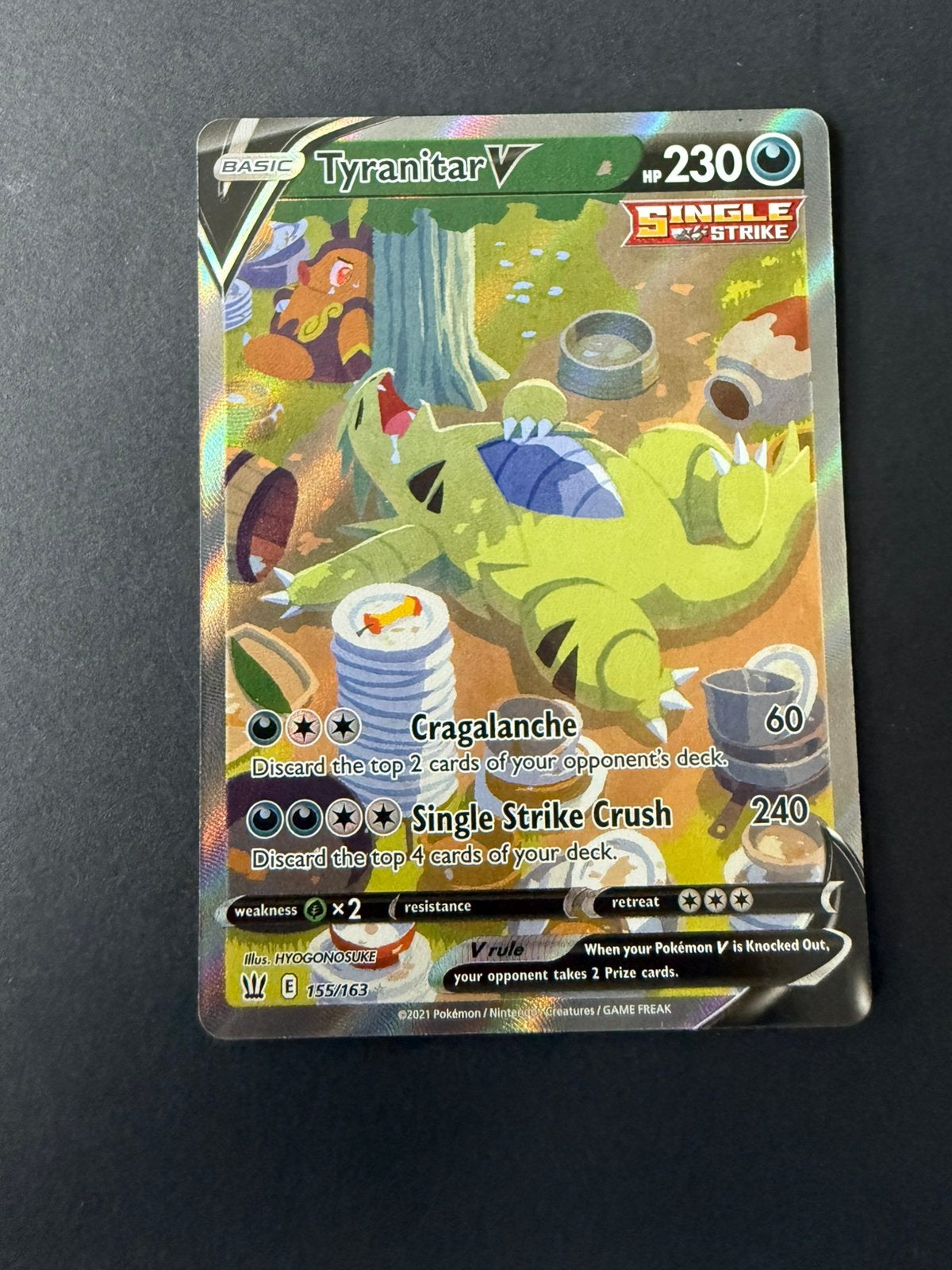 Battle Styles 155/163 Tyranitar V, Ophalen of Verzenden, Nieuw, Losse kaart