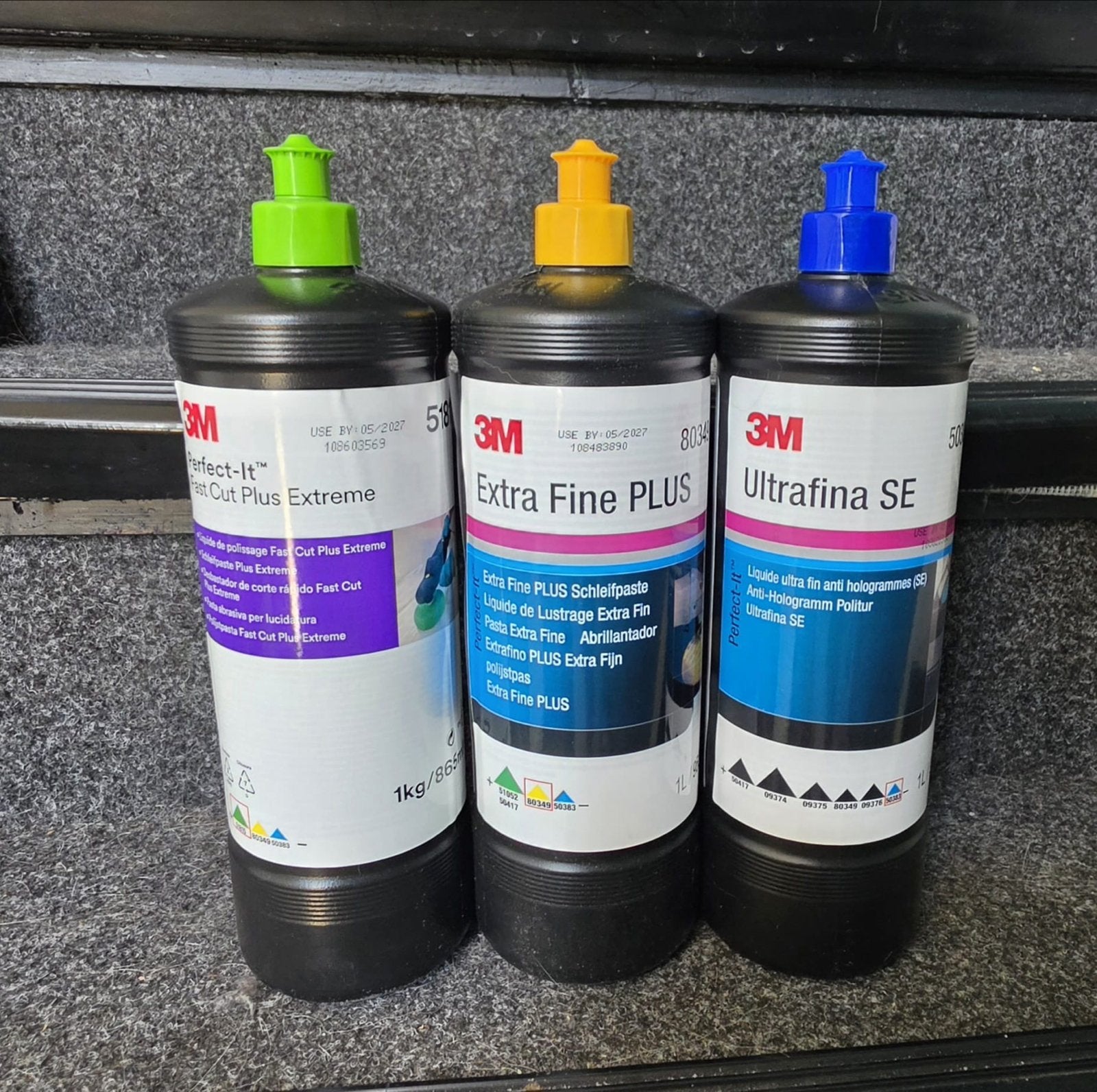 3M Polijstmiddelen Set - Fast Cut, Extra Fine, Ultrafine, Ophalen of Verzenden