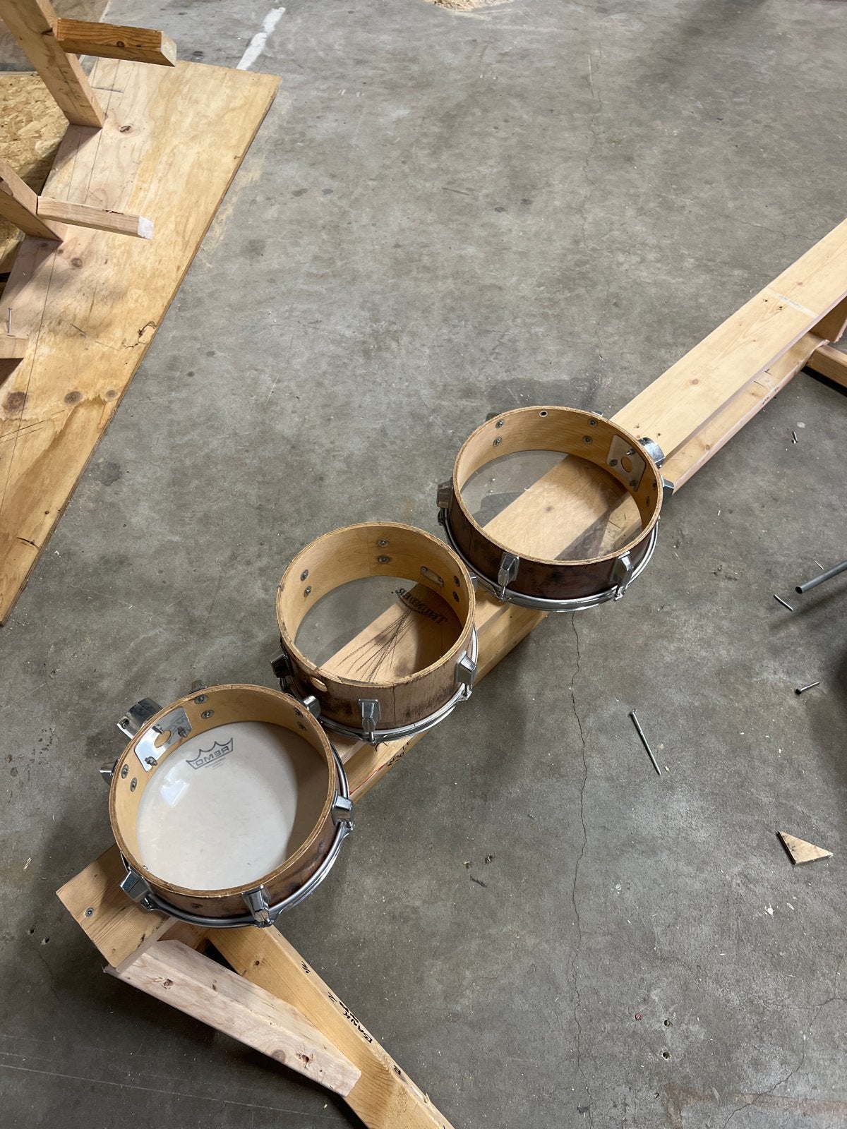 Koffer drumstel. Met wat liefde komt ie een heel eind., Ophalen, Gebruikt, Overige merken
