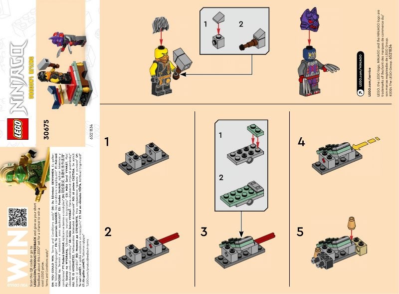 Lego Ninjago Dragons Rising Season 2 30675 Tournament, Inclusief accessoires, Lego, Nieuw, Ophalen of Verzenden