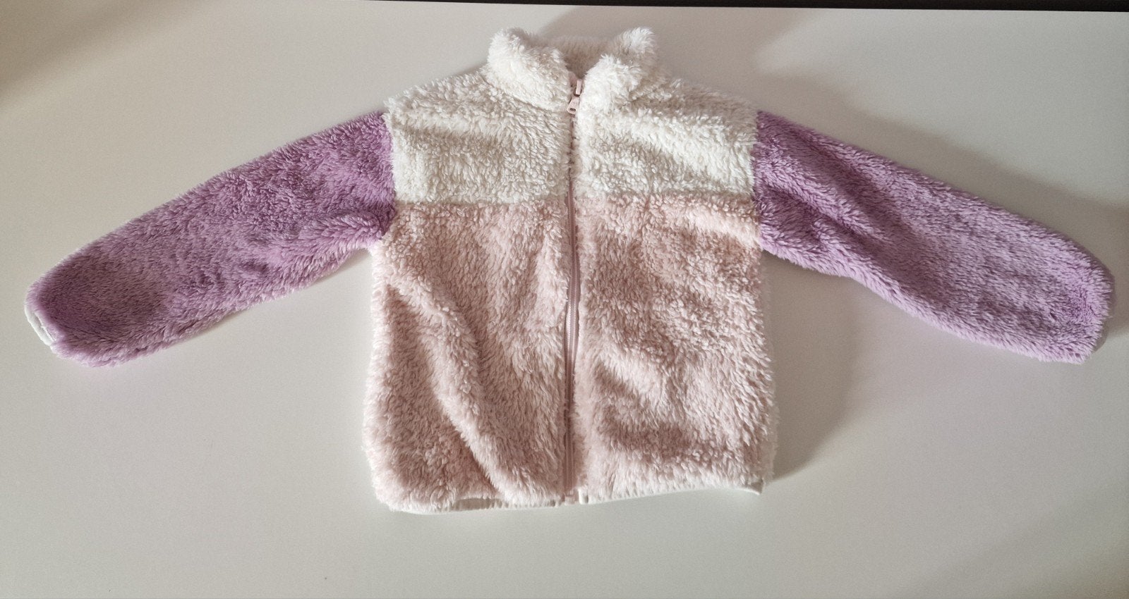 Primark Teddy Jasje Roze/Paars Maat 92, Ophalen, Meisje, Zo goed als nieuw, Primark