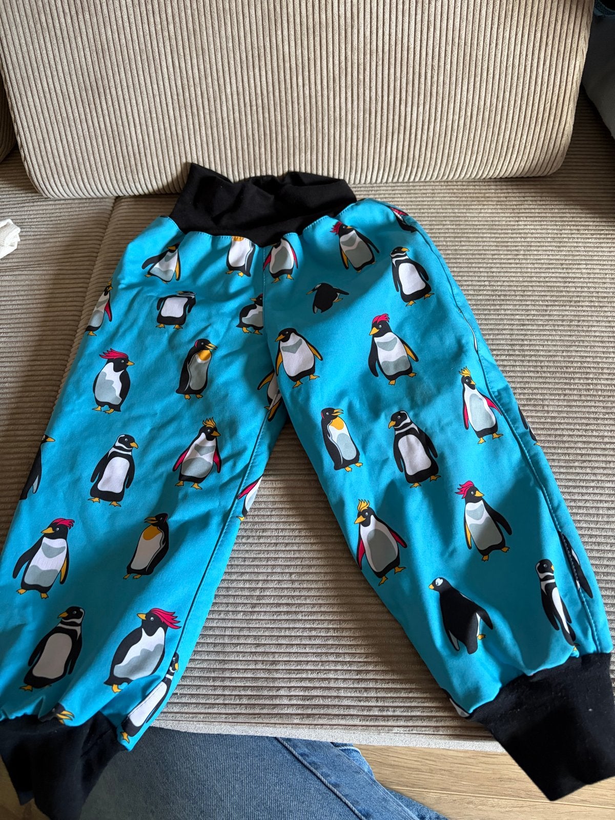 Ielm Waterproof Softshell Pants Blue Penguins maat 98, Ophalen, Zo goed als nieuw, Jongen of Meisje