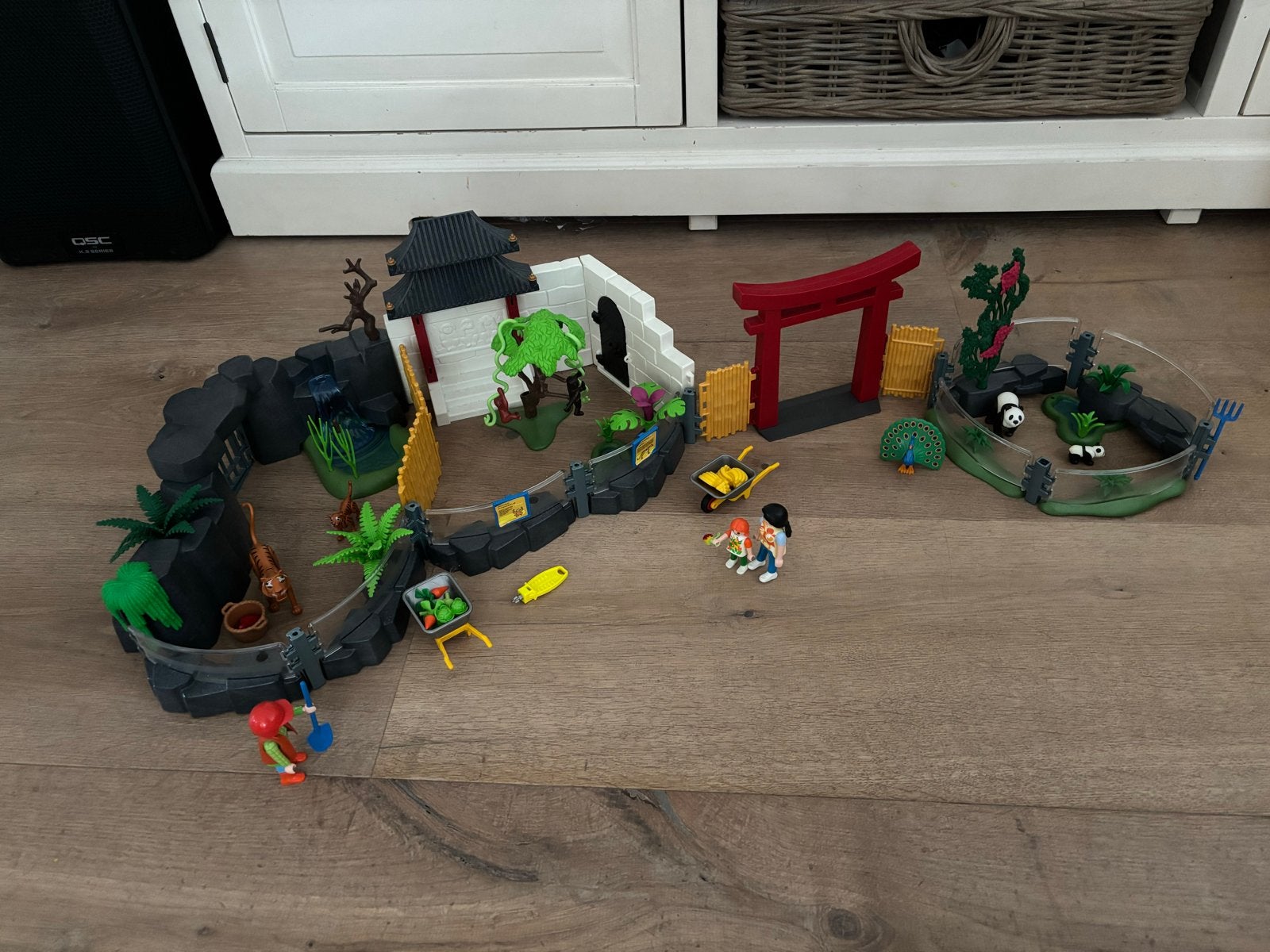 Playmobil Aziatische dierentuin met panda's en tijgers, Ophalen, Wild life, Gebruikt, Gebouw