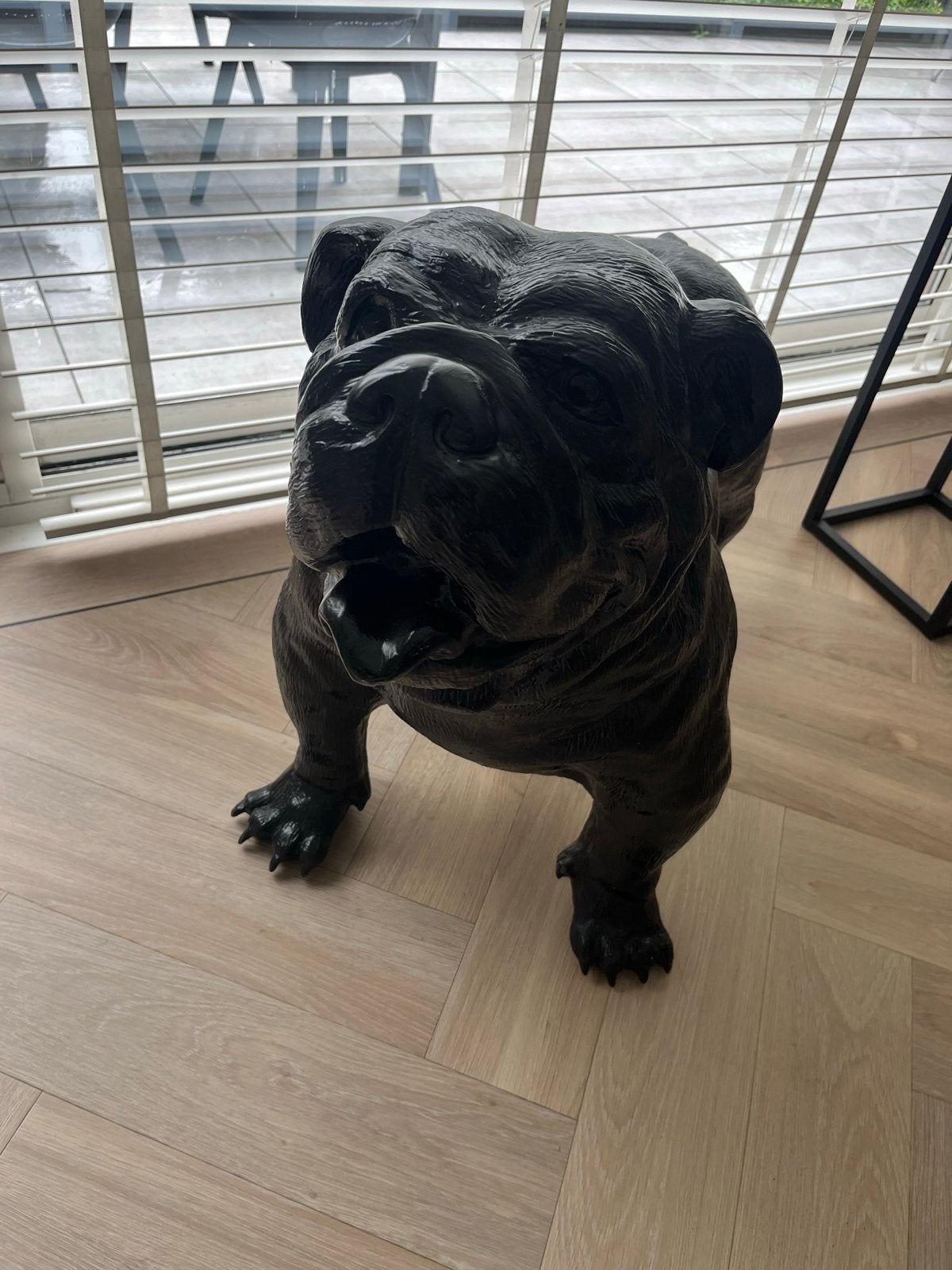 Engelse bulldog beeld. Trendy, hip en modern, Zwart, Nieuw, Ophalen of Verzenden, Metaal