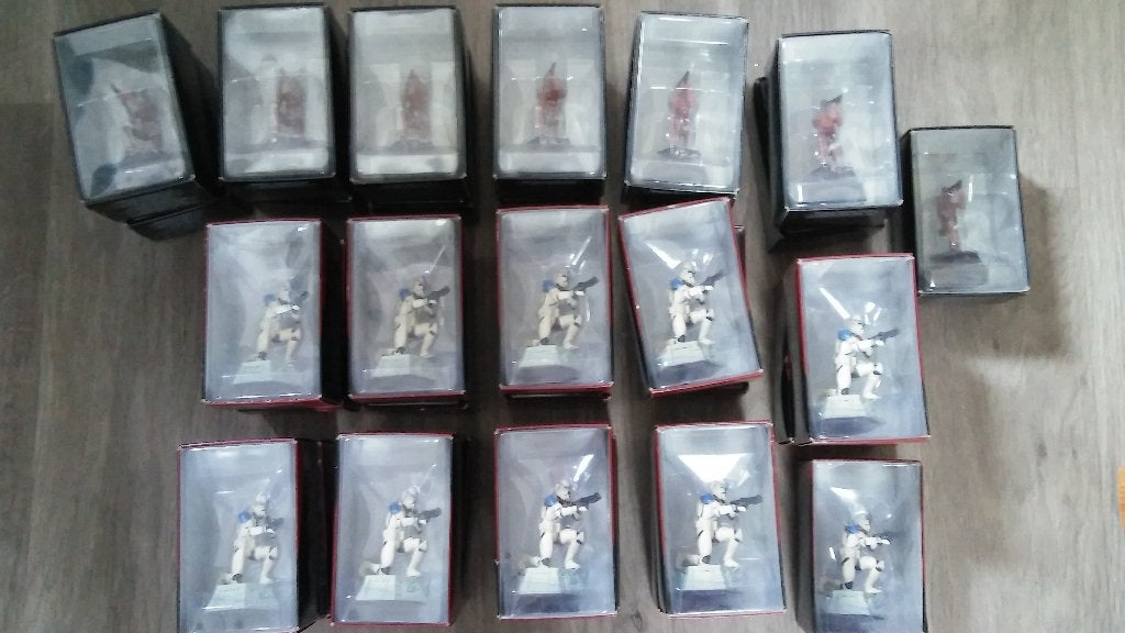 Star Wars Droid Troop Clone Trooper metalen figuren film, Verzamelen, Ophalen of Verzenden, Zo goed als nieuw, Actiefiguurtje