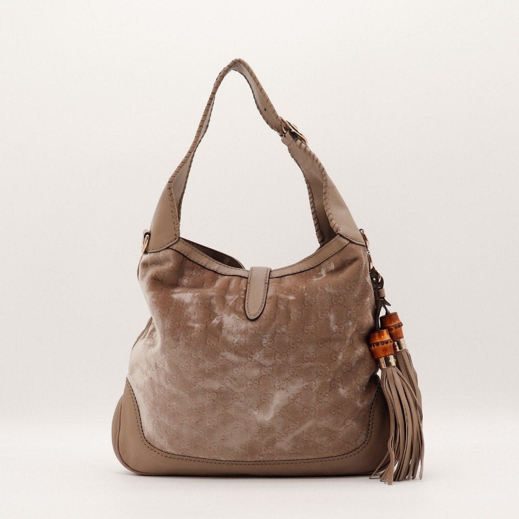 Gucci New Jackie Velours handtas, Sieraden, Tassen en Uiterlijk, Verzenden, Gebruikt, Handtas