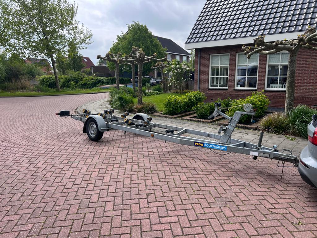 Pega Euroliner - trailer tot 6 meter boot lengte!, Watersport en Boten, Ophalen, Overige merken, Tot 1.00 meter, 5 m