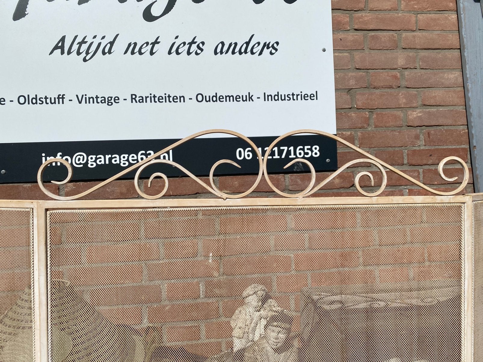 Brocant doorleeft haardscherm, Ophalen of Verzenden