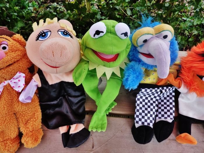 De muppets Jim Henson handpoppen  complete set van 8 poppen, Verzenden