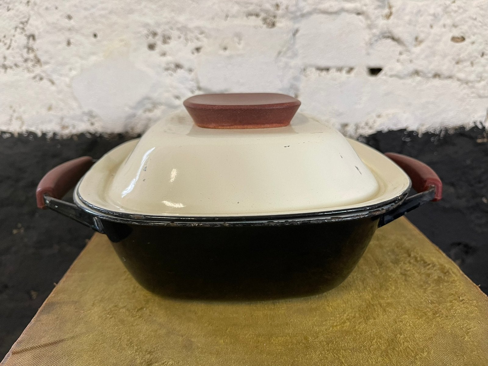 Prachtige Super Kat braadpan pan jaren vijftig mid century, Ophalen of Verzenden, Gebruikt, Overige materialen