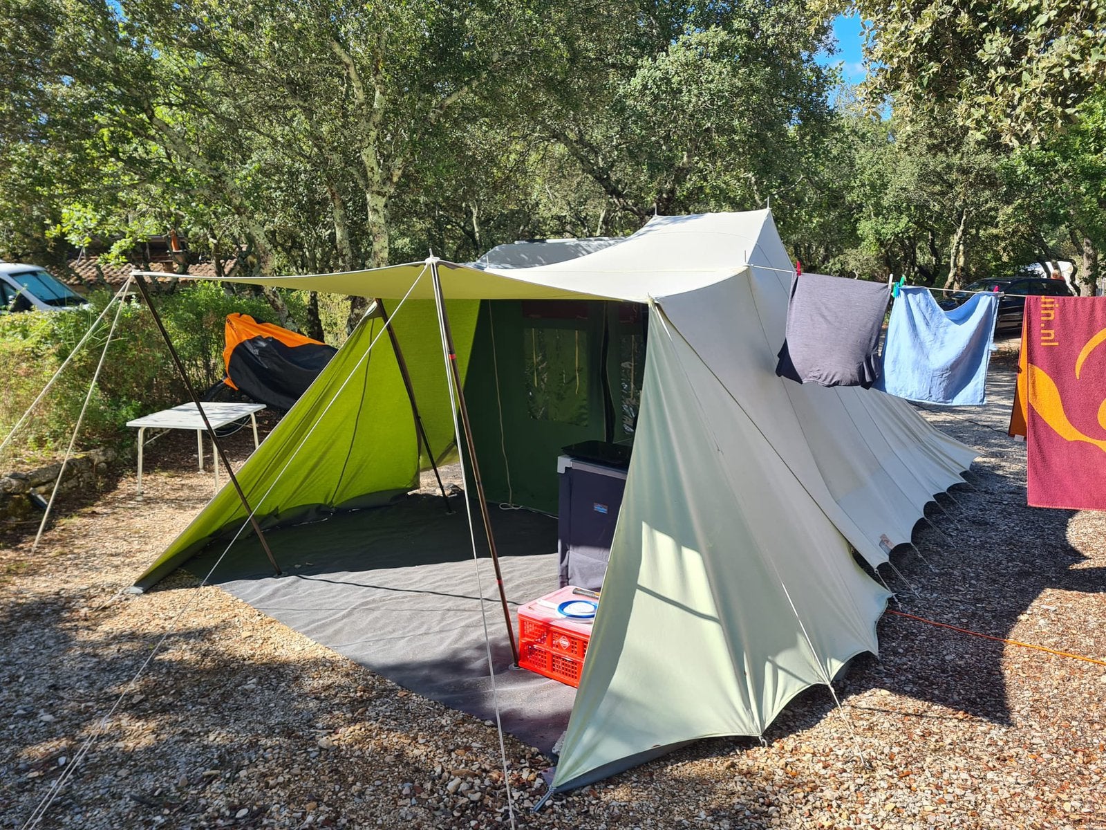 De Waard tent Tureluur, Ophalen, Gebruikt