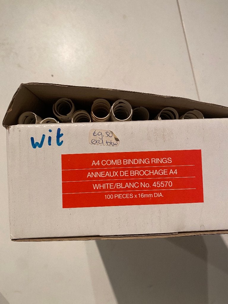 Binding ringen wit, Niet bekend, Niet bekend, Nieuw, Ophalen of Verzenden