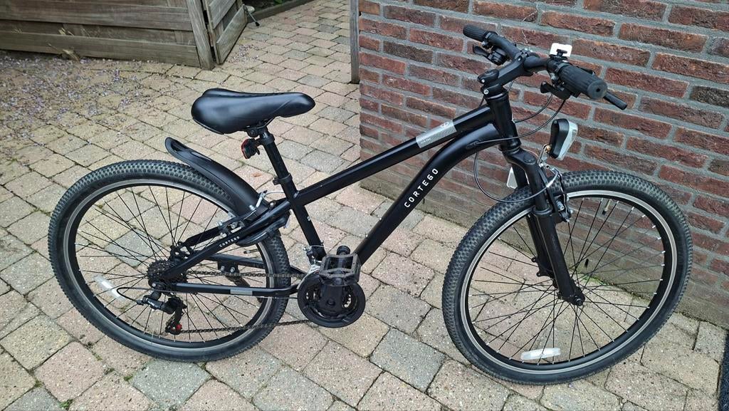Cortego kinderfiets 26 inch - Zwart, 20 inch of meer, Gebruikt, Velgrem, Ophalen
