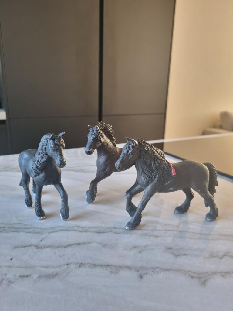 Schleich, Friezen set, Ophalen of Verzenden, Gebruikt, Paard, Beeldje of Figuurtje