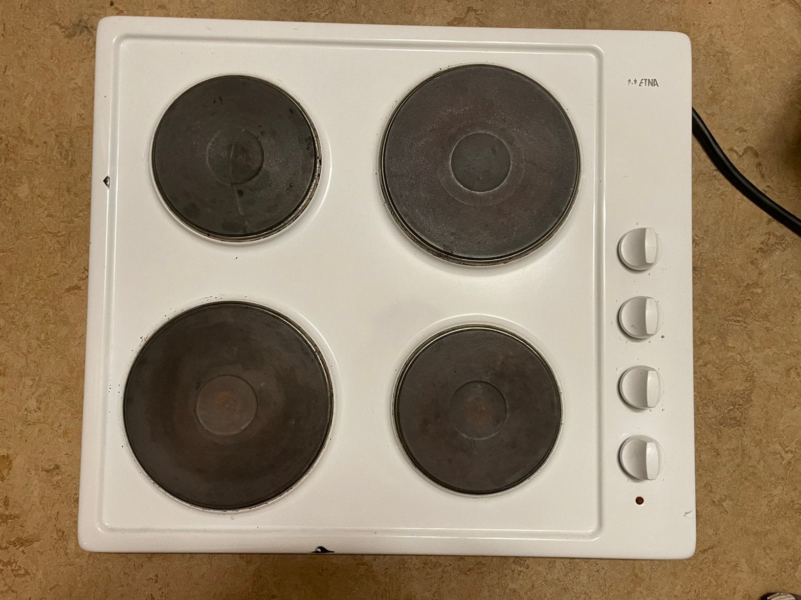 Etna Elektrische Kookplaat 230V, Witgoed en Apparatuur, Ophalen, Vrijstaand, Keramisch, 4 kookzones