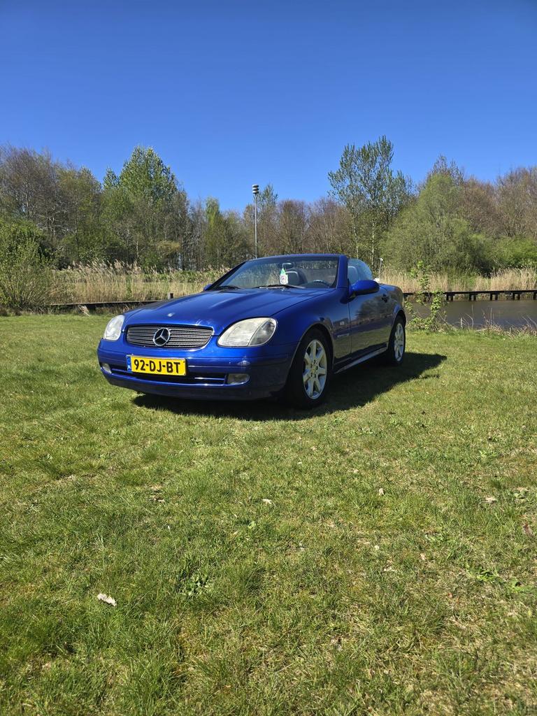 Mercedes-Benz SLK 2.3 Slk230 Kompr Roadster AUT 1999 Blauw, Auto's, Automaat, Achterwielaandrijving, 4 cilinders, Cabriolet