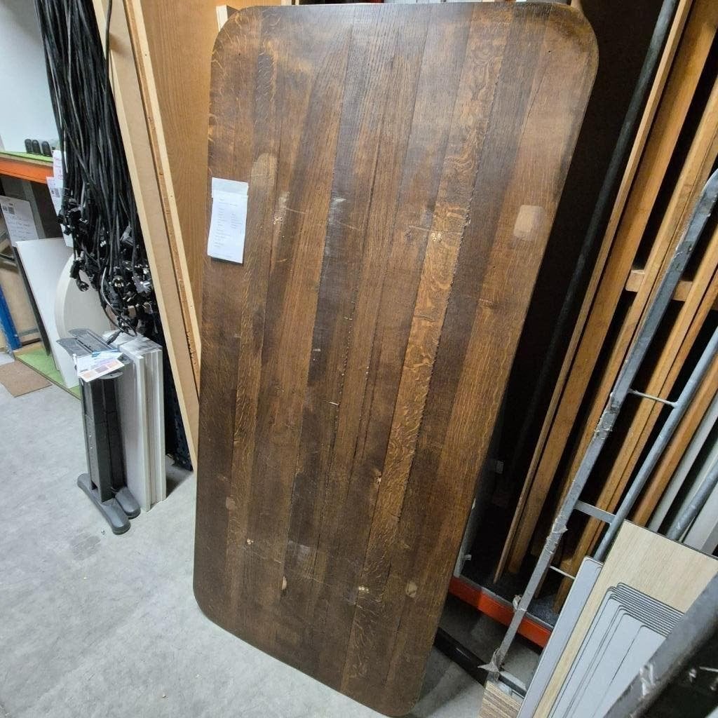 massief eiken tafelblad 180x83 cm 40 mm dik, Huis en Inrichting, Tafels | Eettafels, Ophalen, Gebruikt, Eikenhout, 200 cm of meer