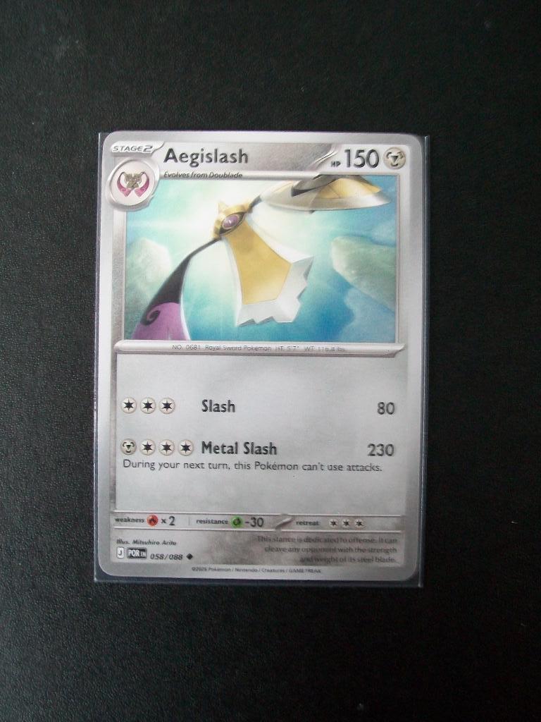 9268. Nieuwe Pokemon Kaart AEGISLASH HP 150 (058/088), Verzenden, Nieuw, Losse kaart