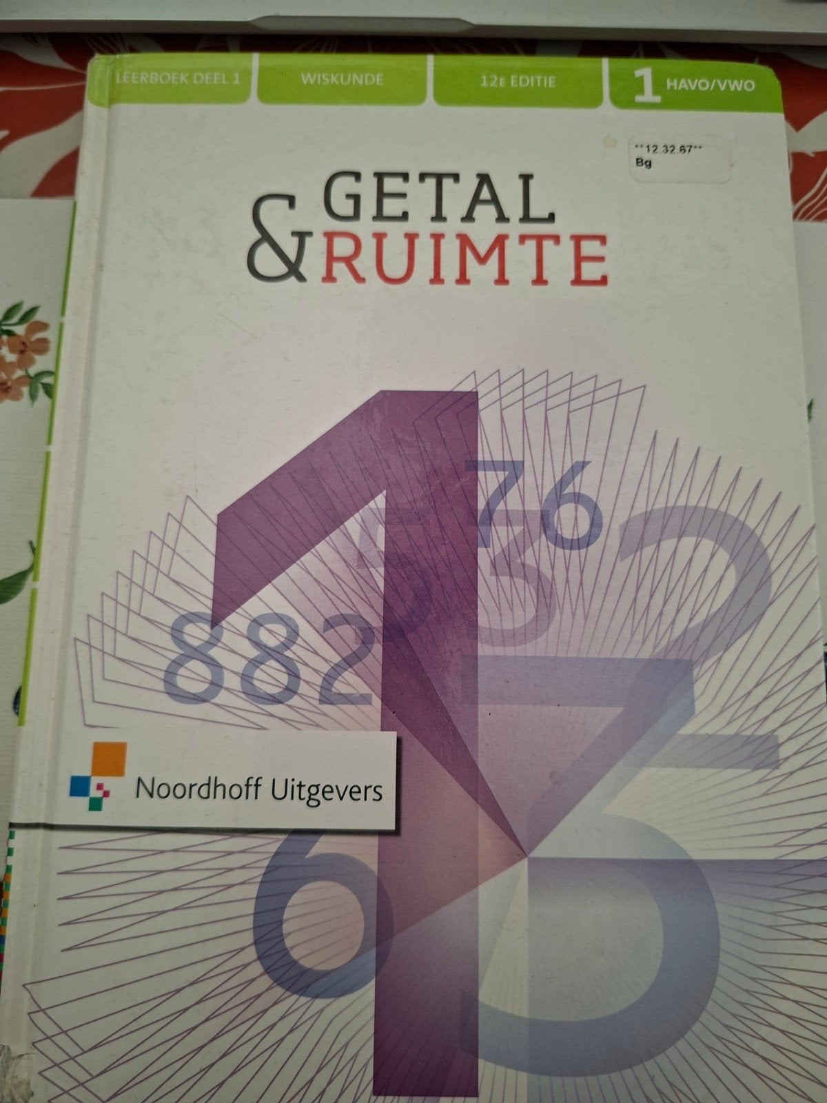 Getal & Ruimte 1 havo/vwo deel 1 Wiskunde 12e editie, Boeken, Schoolboeken, Wiskunde A, HAVO, J.H. Dijkhuis e.a., Ophalen