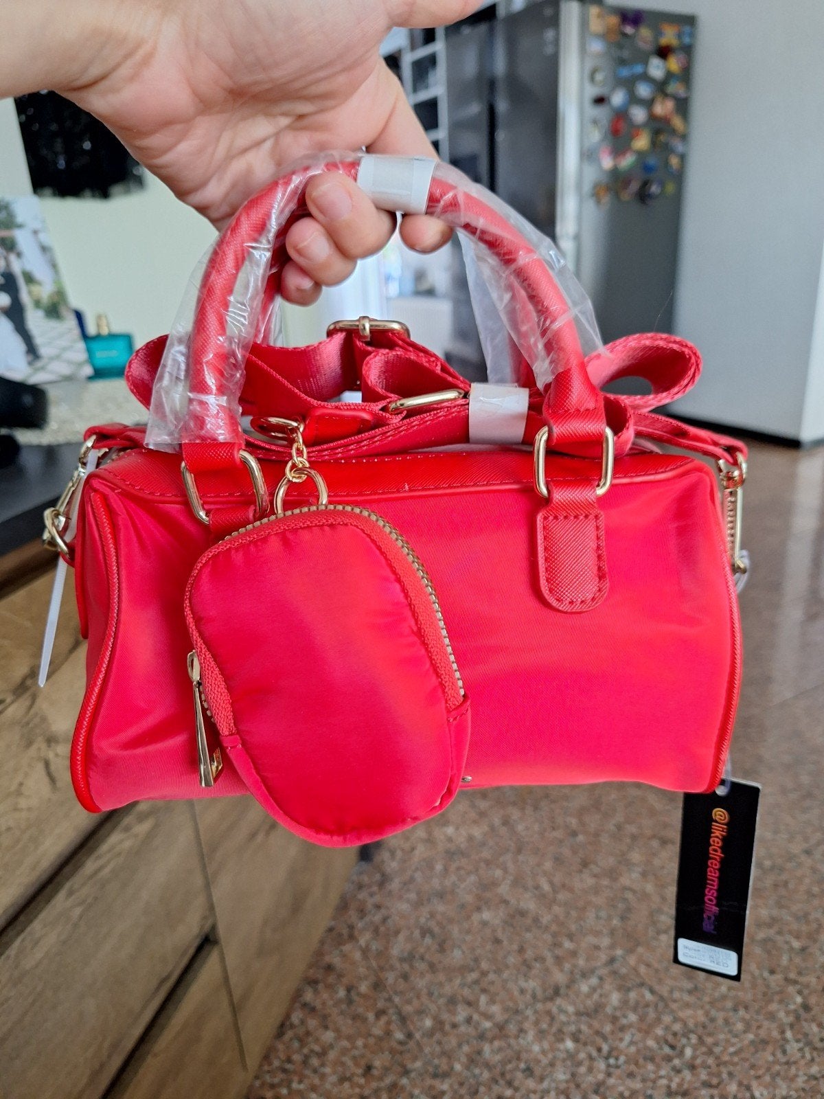 Like Dreams rode handtas met afneembaar schoudertasje, Ophalen of Verzenden, Nieuw, Rood, Handtas